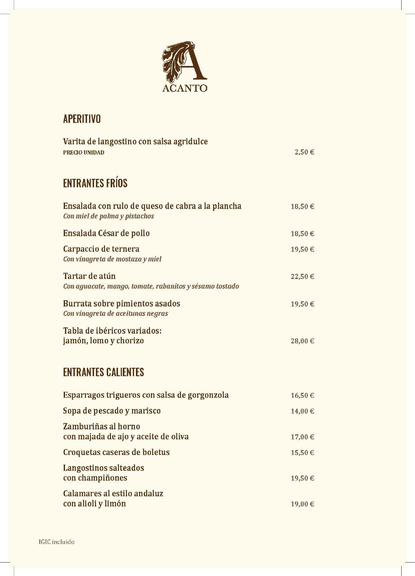 CARTA ACANTO